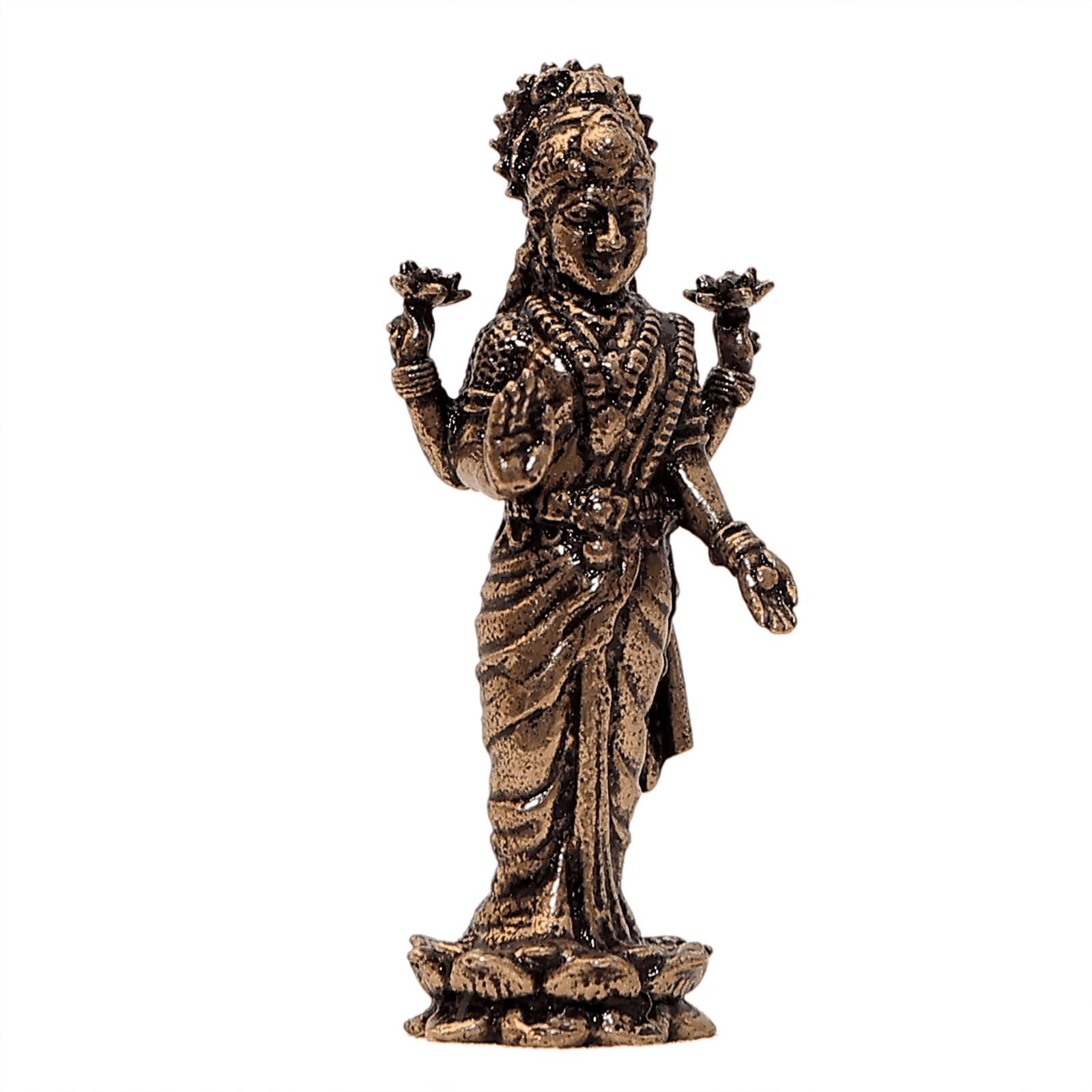 257 KALARAMBH Brass Laxmi 1.5 Inch, 1 Pcs