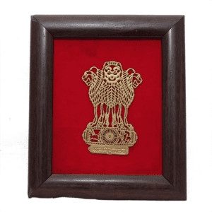KALARAMBH Brass and Fiber Ashok StamKBh Frame 6.5 Inch, 1 Pcs