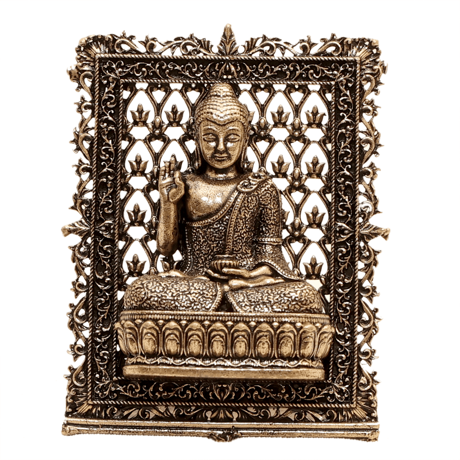 Brass Buddha Frame 3 Inch BH12616 Brass Buddha Frame 3 Inch BH12616