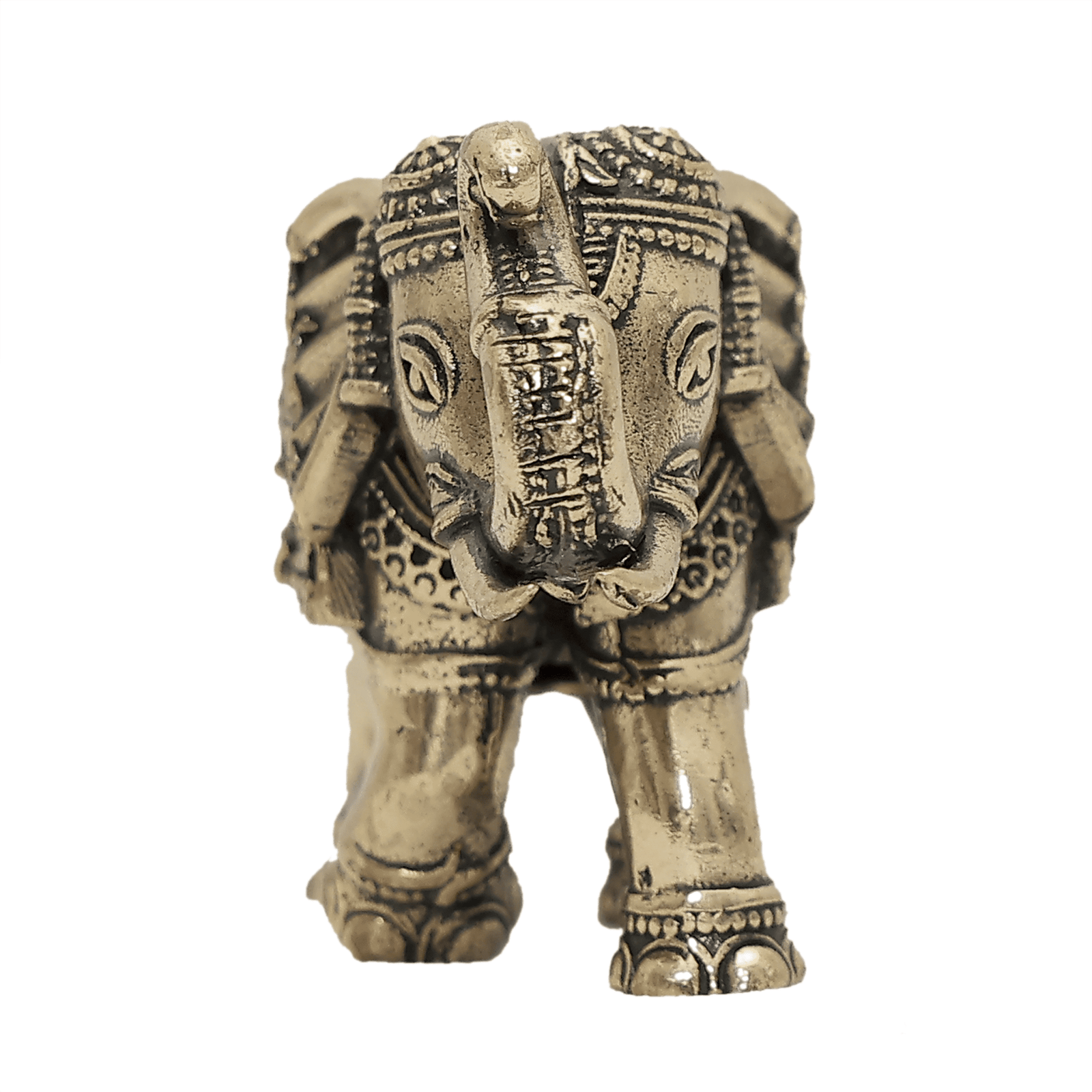 378 KALARAMBH Brass Elephant 1.2 Inch, 1 Pcs