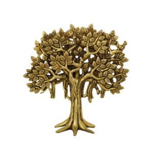KALARAMBH Brass Wall Hanging Tree 8 Inch, 1 Pcs