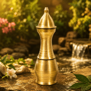 KALARAMBH Brass mukwas bottel 7 Inch, 1 Pcs