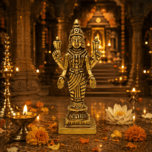 KALARAMBH Brass LAKshmi 2.8 Inch, 1 Pcs