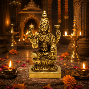KALARAMBH Brass LAKshmi 2.1 Inch, 1 Pcs