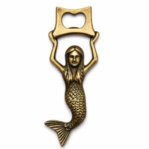 KALARAMBH Brass BOTTLE OPENER WITH LADY 6.9 Inch, 1 Pcs