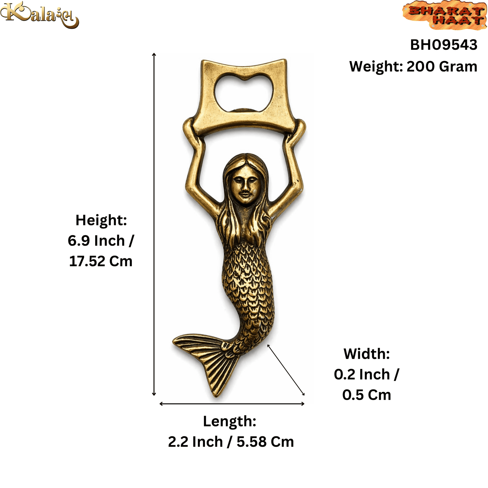 Brass BOTTLE OPENER WITH LADY 6.9 Inch BH09543 Brass BOTTLE OPENER WITH LADY 6.9 Inch BH09543