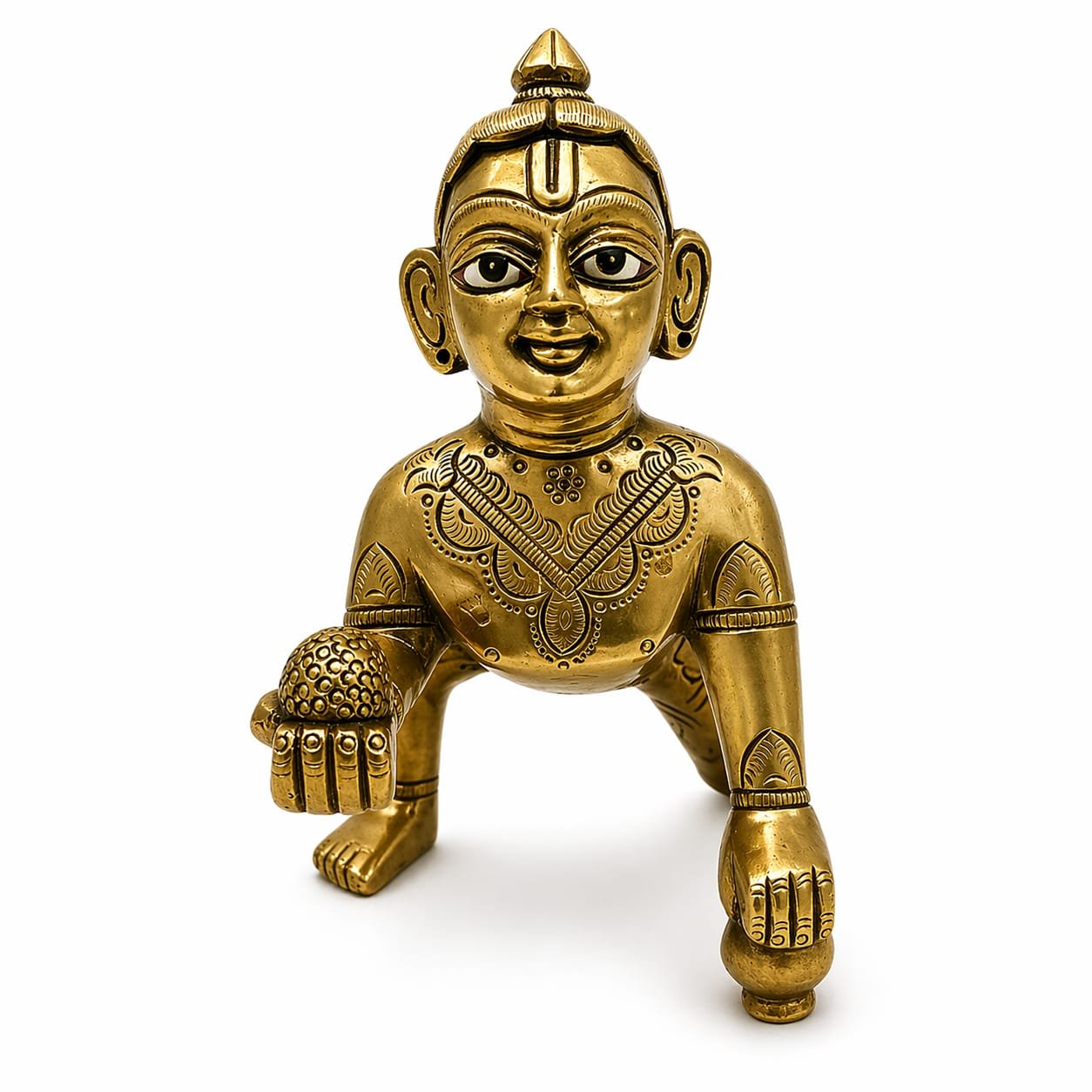 BH09544_1 KALARAMBH Brass BAL KRISHNA 6 Inch, 1 Pcs
