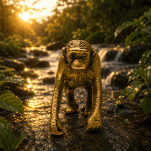 KALARAMBH Brass Monkey 2.5 Inch, 1 Pcs