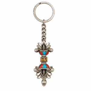 Brass Ganesha KeyChain with Ring 2.3 Inch BH09964