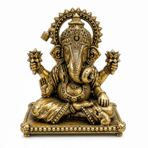 KALARAMBH Brass Ganesha 2 Inch, 1 Pcs