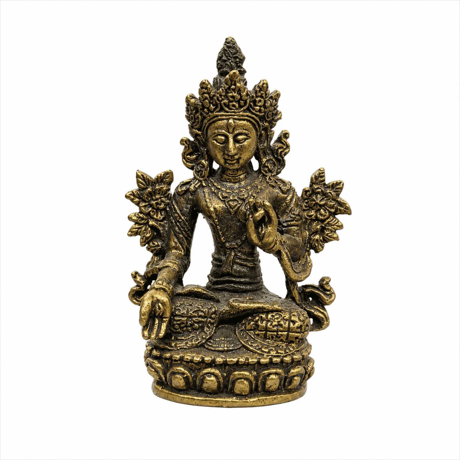 BH10209 KALARAMBH Brass Tara Devi 1.8 Inch, 1 Pcs