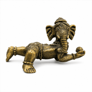 KALARAMBH Brass Ganesha 1.4 Inch, 1 Pcs
