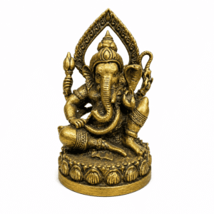 KALARAMBH Brass Ganesha 2.1 Inch, 1 Pcs
