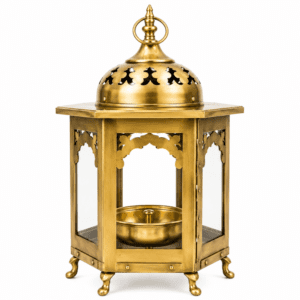 KALARAMBH Brass Akhand Diya 12 Inch, 1 Pcs