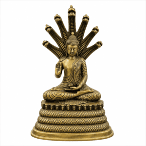 KALARAMBH Brass Budha 15 Inch, 1 Pcs