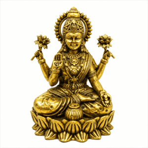 KALARAMBH Brass LAKshmi 3.2 Inch, 1 Pcs