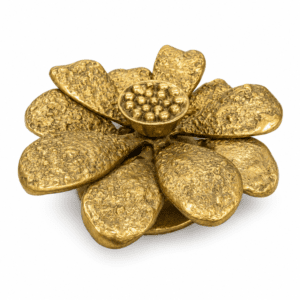 KALARAMBH Brass flower showpiece 2 Inch, 1 Pcs