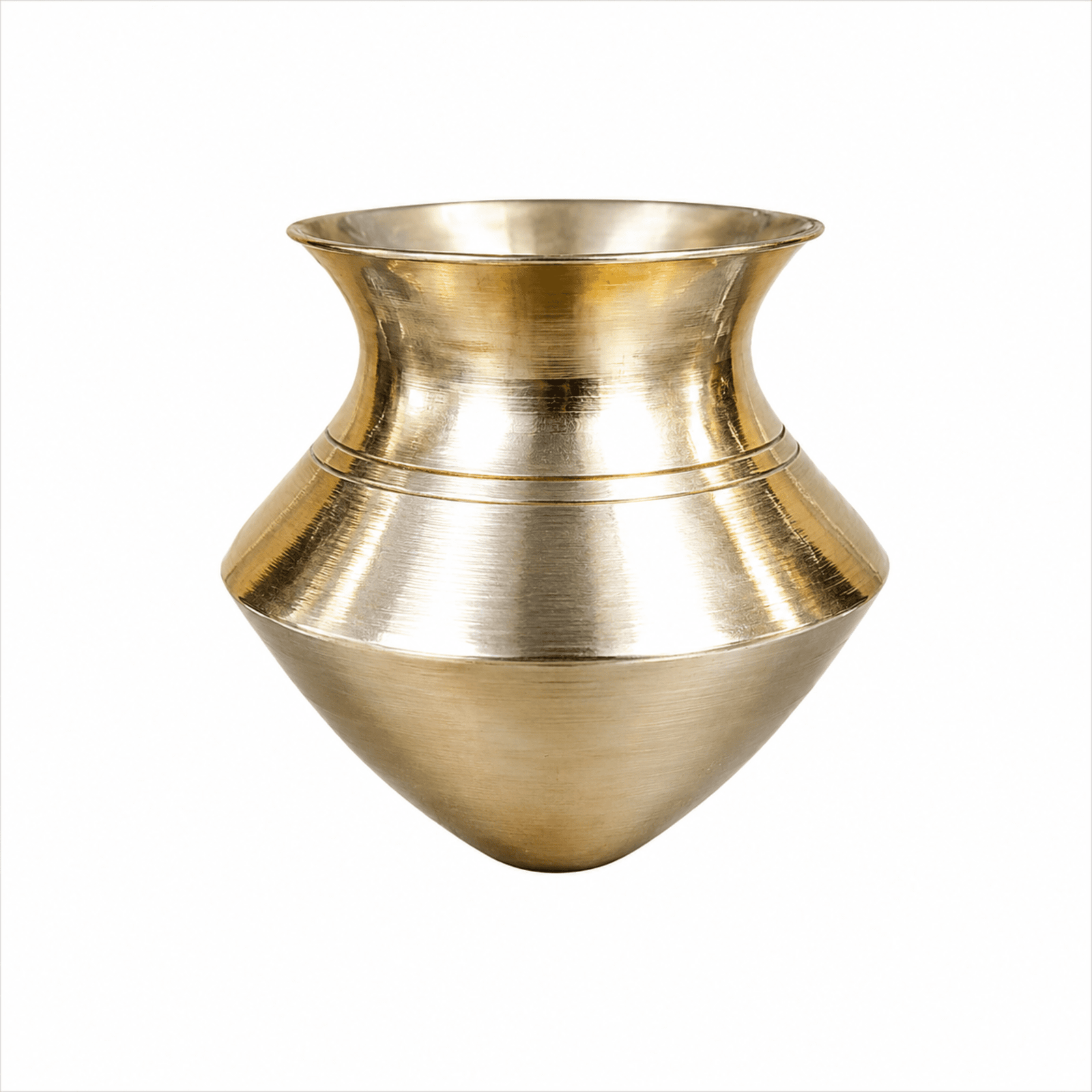BH10541 KALARAMBH Brass Pot 1.5 Inch, 1 Pcs