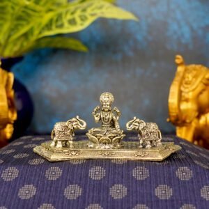 KALARAMBH Brass Gaj lakshmi 1.8 Inch, 1 Pcs