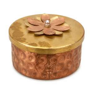 KALARAMBH Metal mukhwas box 2.2 Inch, 1 Pcs