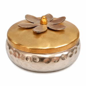 KALARAMBH Metal mukhwas box 2 Inch, 1 Pcs