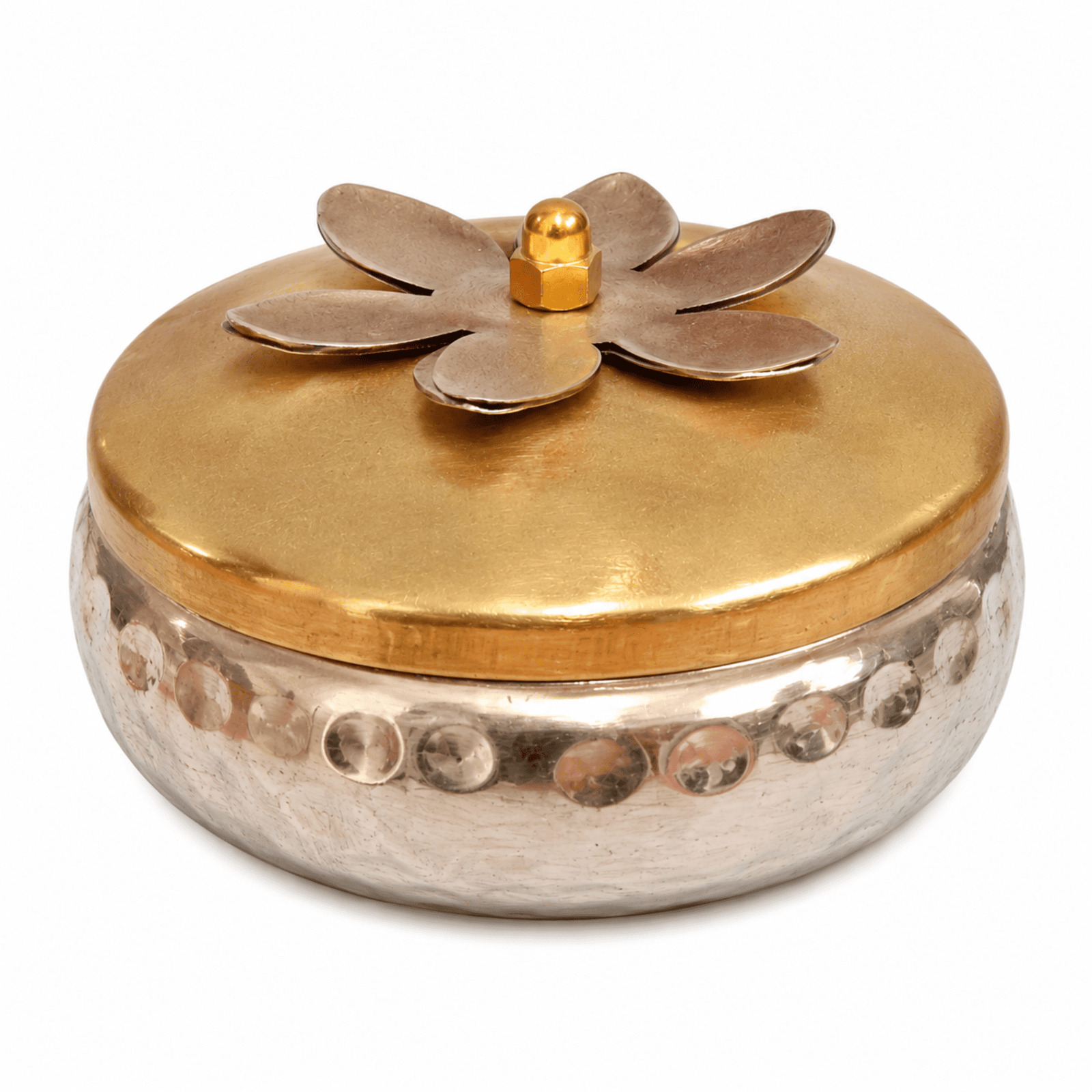 KALARAMBH Metal mukhwas box 2 Inch, 1 Pcs KALARAMBH Metal mukhwas box 2 Inch, 1 Pcs