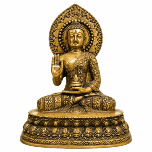 KALARAMBH Brass Buddha 13 Inch, 1 Pcs