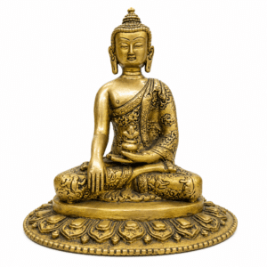 KALARAMBH Brass Buddha 6 Inch, 1 Pcs