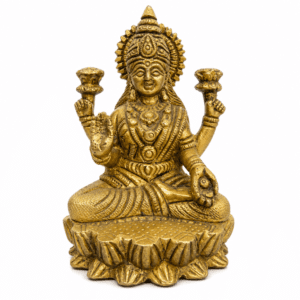 KALARAMBH Brass Lakhsami 3 Inch, 1 Pcs