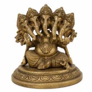 KALARAMBH Brass Ganesha 4 Inch, 1 Pcs