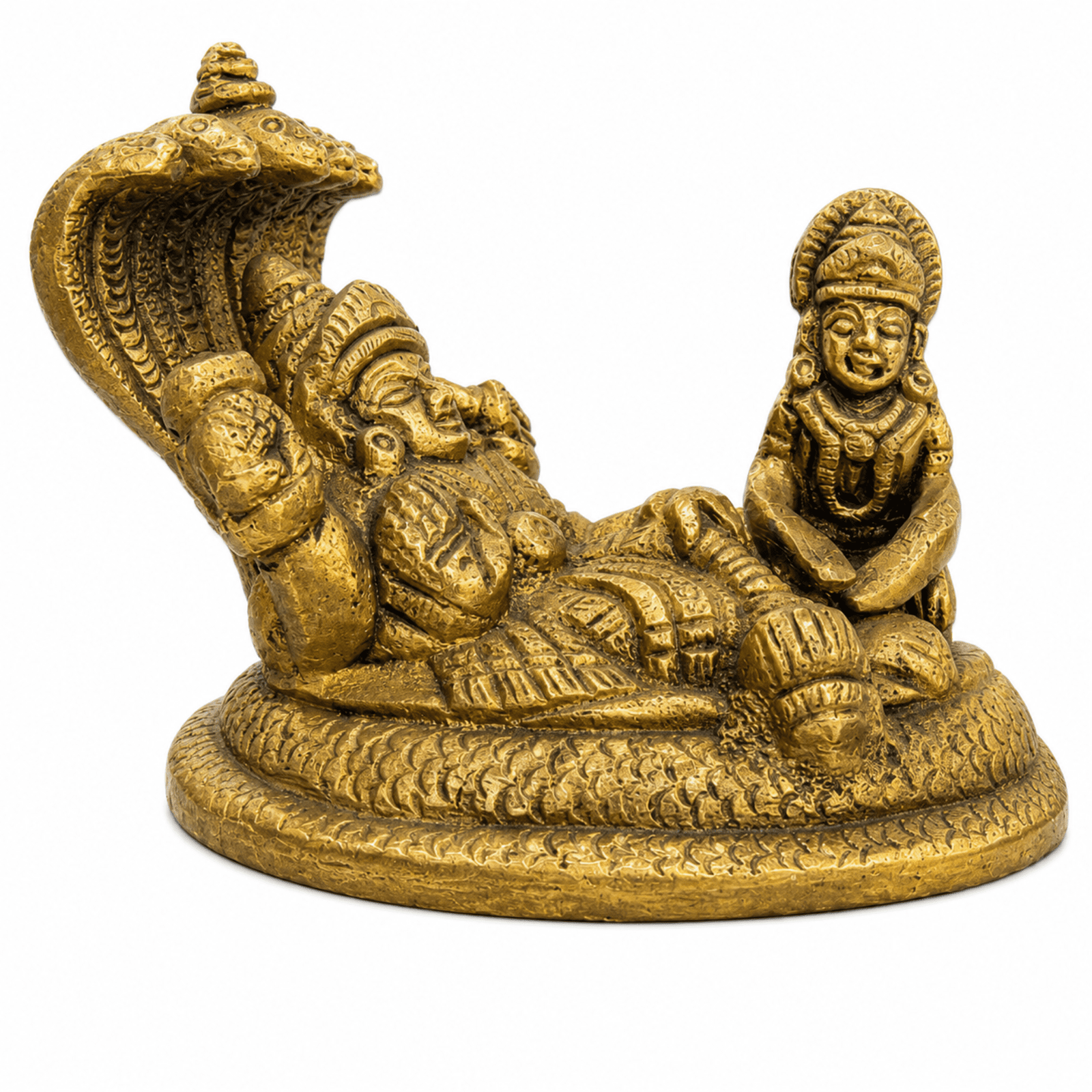 KALARAMBH Brass Vishanu Lakshmi 2.8 Inch, 1 Pcs KALARAMBH Brass Vishanu Lakshmi 2.8 Inch, 1 Pcs