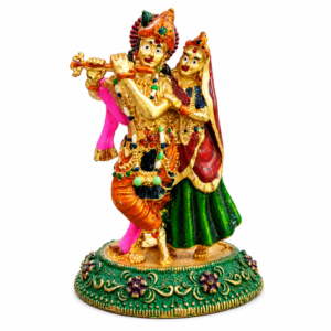 KALARAMBH Brass Radha & krishna 2.8 Inch, 1 Pcs