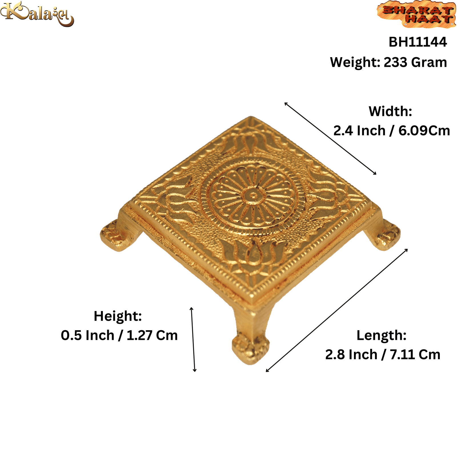 Brass Bajath 0.5 Inch BH11144 Brass Bajath 0.5 Inch BH11144