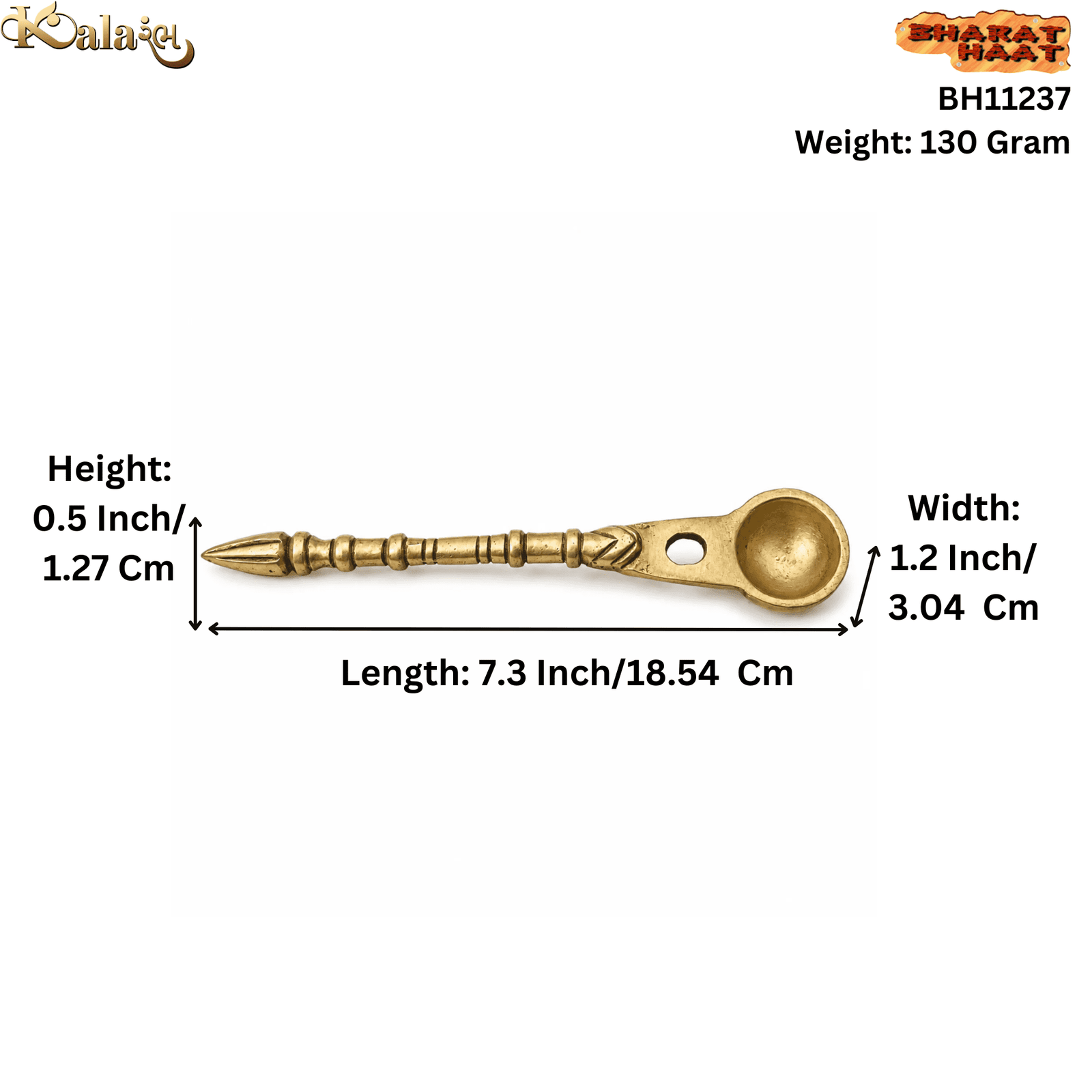 Brass Anchmani 0.5 Inch KBH11237 Brass Anchmani 0.5 Inch KBH11237
