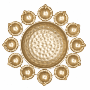 KALARAMBH iron Diya Urli 2 Inch, 1 Pcs