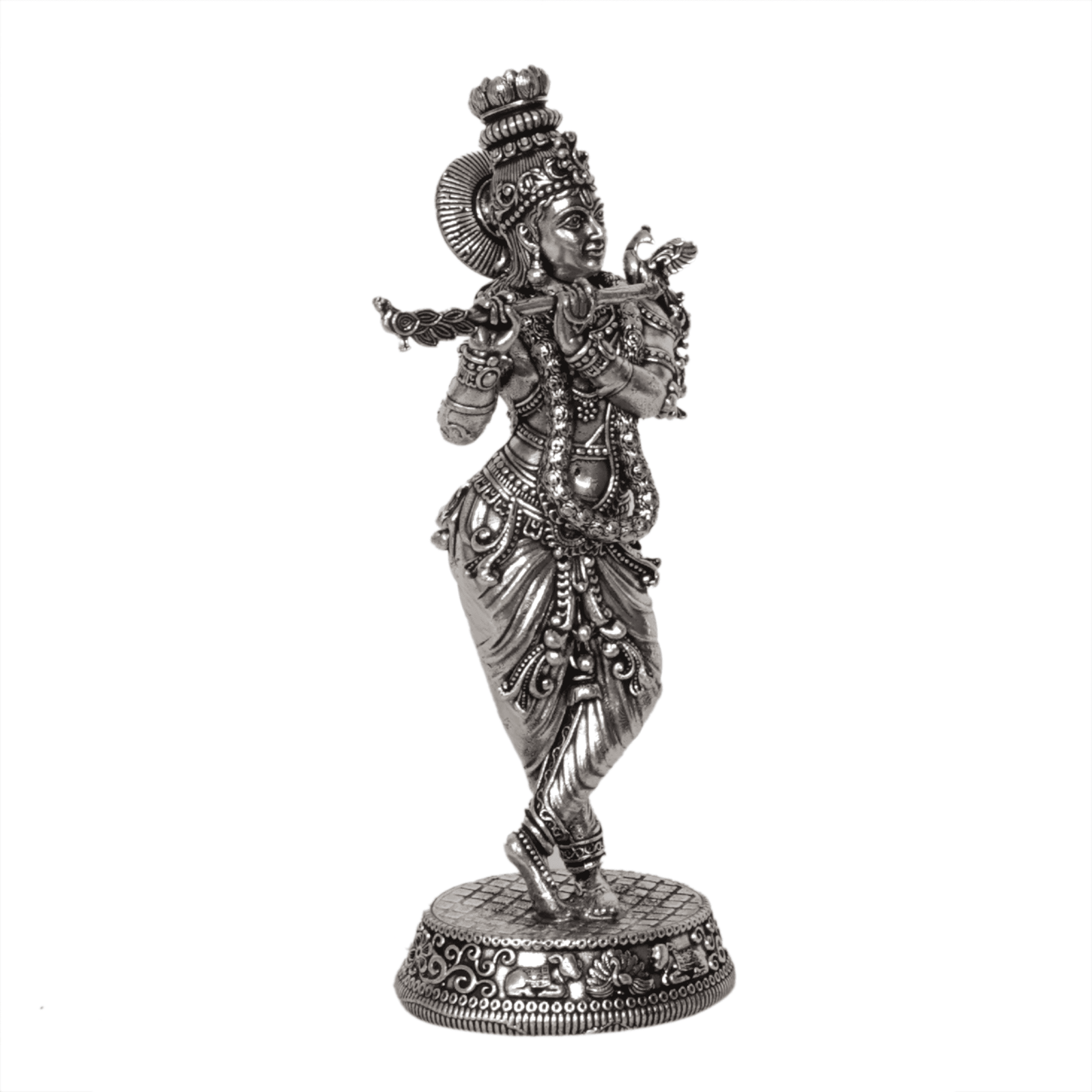 BH12099_2 KALARAMBH Silver Krishna 6.4 Inch, Pcs
