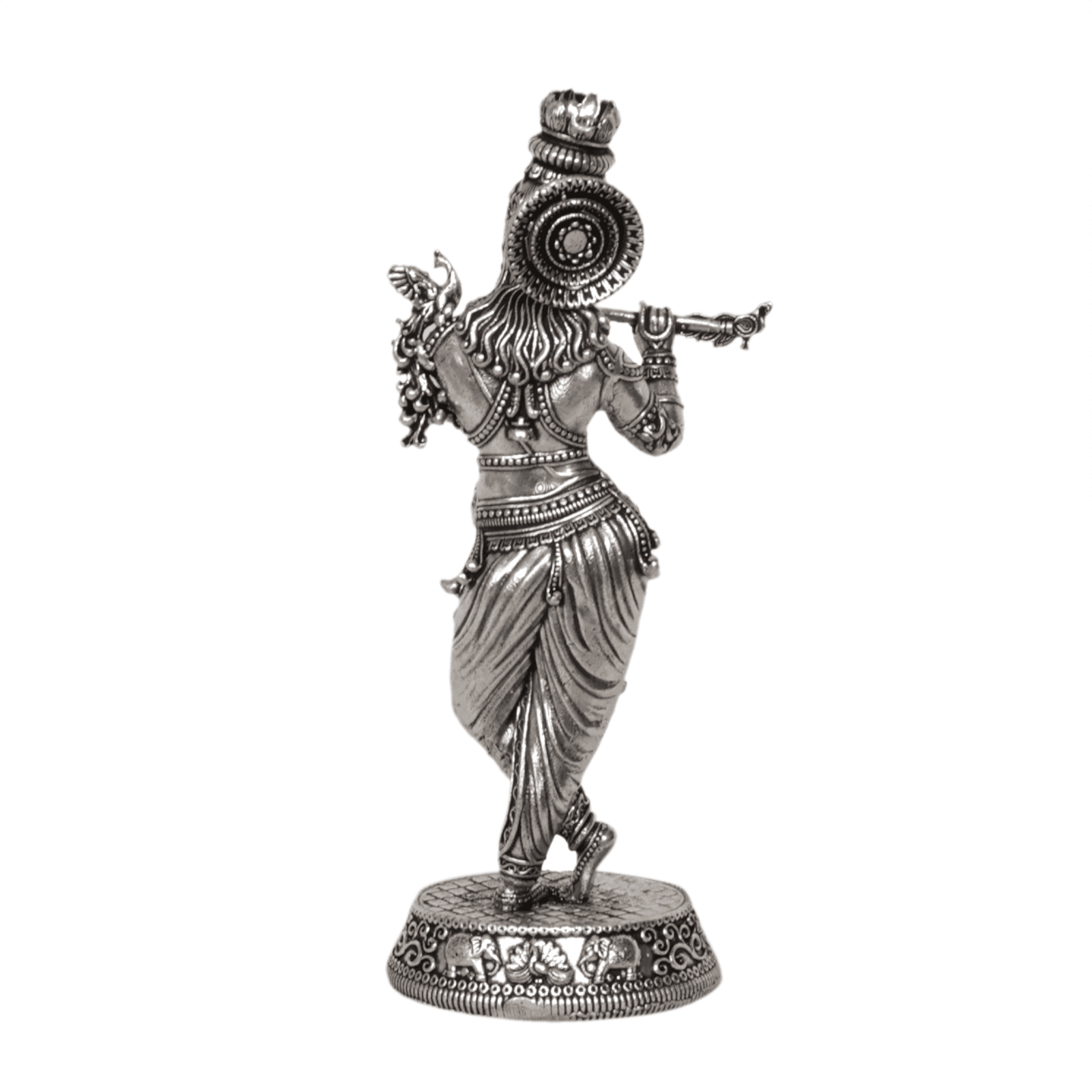 BH12099_4 KALARAMBH Silver Krishna 6.4 Inch, Pcs