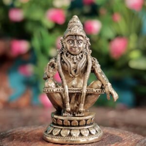 KALARAMBH Brass Ayyapan 3.7 Inch, 1 Pcs