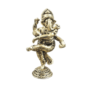 KALARAMBH Brass Dancing Ganesh 1.5 Inch, 1 Pcs