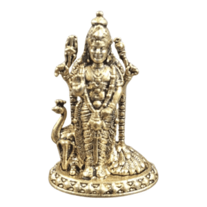 KALARAMBH Brass Kartikeya 1.5 Inch, 1 Pcs