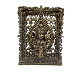 Brass Kartikeya Sitting frame 3 Inch KBH12613