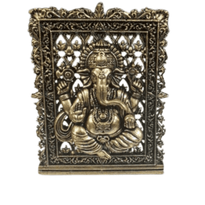 Brass Ganesh Frame 3 Inch KBH12615