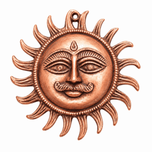 Brass Sun wall hanging copper 3 Inch KBH12640