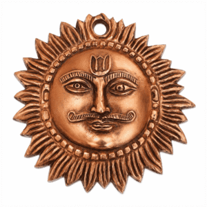 Brass Sun wall hanging copper 4 Inch KBH12641