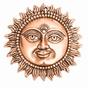 Brass Sun wall hanging copper 8 Inch KBH12643