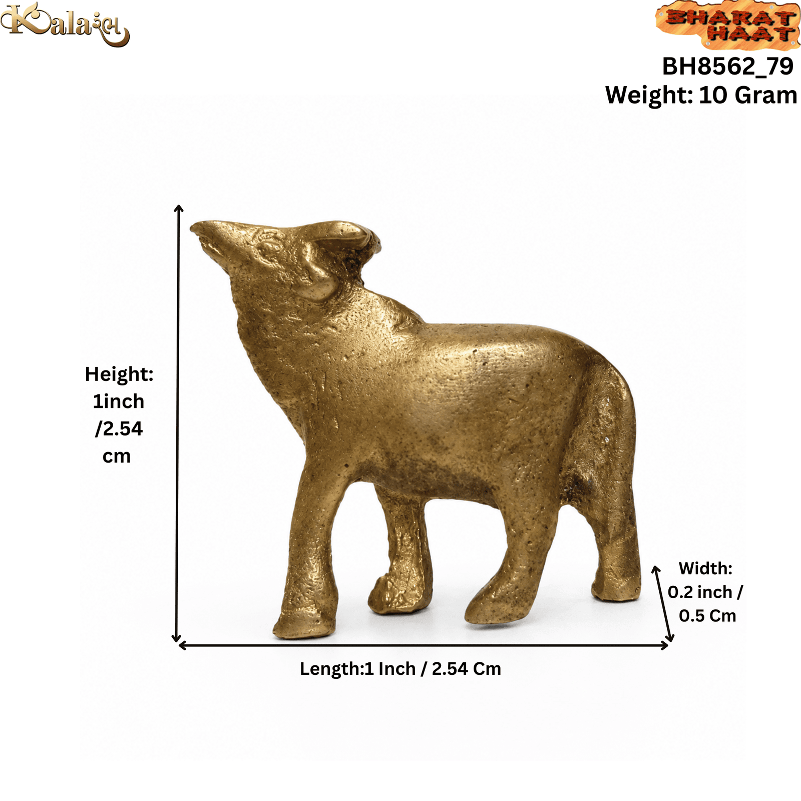 Brass Buffalo 1 Inch KBH8562_79 Brass Buffalo 1 Inch KBH8562_79