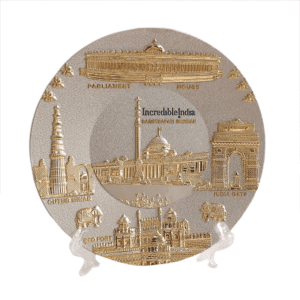 KALARAMBH Metal Metal Plate Delhi-S/G 5.5 Inch, 1 Pcs
