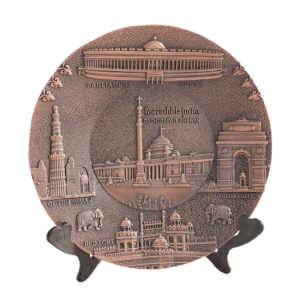 KALARAMBH Metal Metal Plate Delhi -GN 5.5 Inch, 1 Pcs