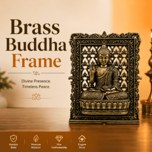 Brass Buddha Frame 3 Inch KBH12616