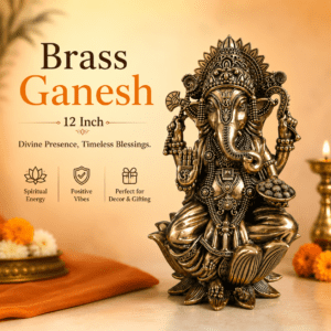 Brass Ganesh 12 Inch KBH12621